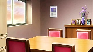 Stacked hentai cutie surrenders her pussy to a raging cock