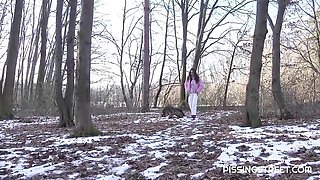 Sweet outdoor pissing session with a passionate chick Dragon Fruit