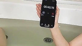 Underwater Breath Holding Challenge with My Girlfriend