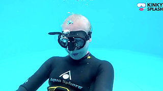 Underwater Wetsuit JOI in My Private Pool