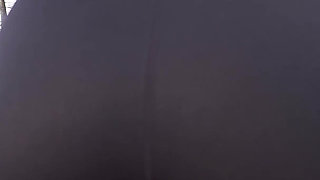 Fit MILF in Tight Black Leggings Teases Sexy Ass