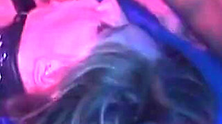 Mature Babe Gangbanged by Horny Studs in Wild Club Orgy