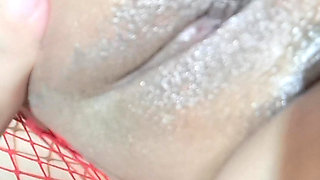 These huge natural tits in oil were fucked and finished