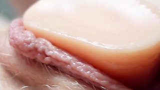 Dildo Masturbation with View From Below