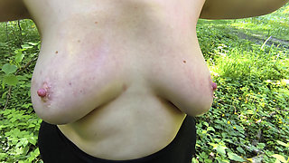 Oily Boobs Pounding in the Forest
