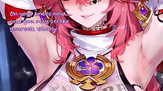 Voiced anime joi, genshin impact, female dom