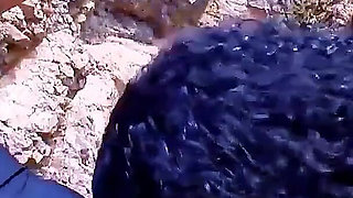 Latina skinny teen Penelope Tiger gets anal fucked by stepdad on the beach