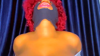 Sexy pregnant lady screaming