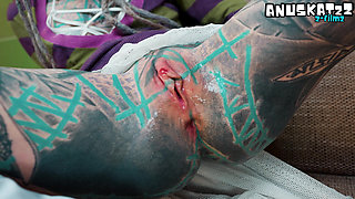Intense Anal Fisting on Tattooed Babe - Hole Stretching Madness