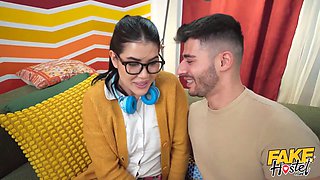 Naughty college chick loses it with two guys at once - Lady Dee & Dave candle
