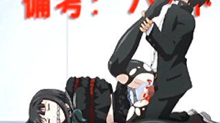 Bondage hentai coed virgin brutally fucked