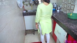 Hot Indian Stepsister Pinki Cute Fucked Hard in Kitchen During Photoshoot - Big Ass, Tight Pussy, and Creampie