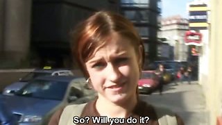 CZECH STREETS - VERONIKA BLOWS DICK FOR CASH