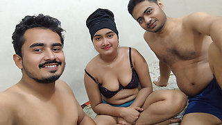 3some Most Beautiful Threesome Video of Two Friends Fucking This Young Girl Part_01