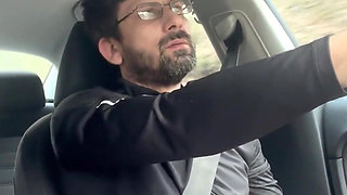 She Couldn't Wait - MILF Blowjob & Handjob While Driving - Public Car Sex Kingyordanov