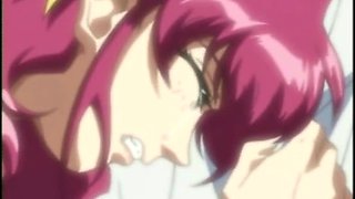 Chained hentai coeds peeing and groupfucking