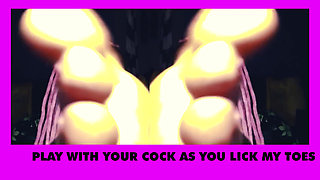 Foot Fetish JOI with Sensual CEI for Gooner Boys with Goddess