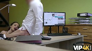 Girl asks loan agent and woos him with anal