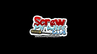 Short haired Swinger Wifey Threesome