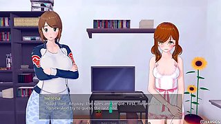 HS Tutor Gameplay Part 49 - Hot Asian Milf Gets Creampie In 3D Hentai