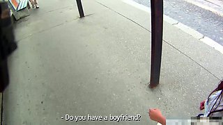 Fucking Glasses - Fucked for cash near the bus stop