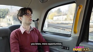 Girl faux taxi - blonde scottish beauty samantha joiner hot fucking porno with adorable innocent nerd
