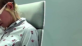 Office Slut Persuades Boss to Watch Her Wank