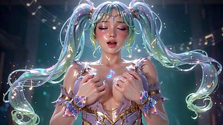 Ai Compilation Sona League of Legends Wet and Shiny Body