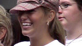 Blonde Virgin Getting Horny in Public