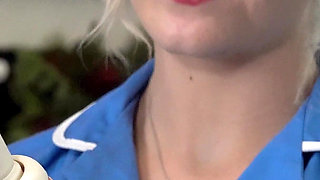 Bratty Nurse Teaches You How to Use Toys Before Sliding Your Cock in