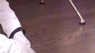 Suck this full of cum condom slave