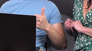 AuntJudysXXX - Hot Brunette MILF Nicole Blake Seduces the Computer Nerd