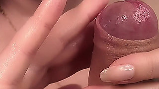 Good Boy Gives All His Cum to My Sticky Fingers Andtits