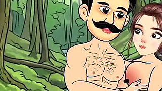 Big Boobs and Big Dick Funking Cartoon Video in Jungle Sex
