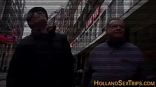 Real Whore Tugs Cum Load