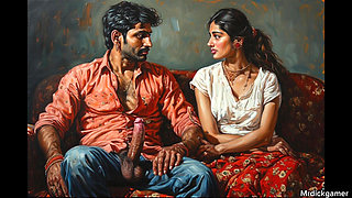 Indian wife cheating on her husband with her ex lover have some good massage and romantic fuck