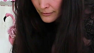 Slow Tease in Black Heels Andsheer Stockings - Footplay and Soft Seduction