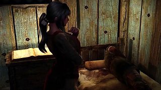 Hot 3D redhead licking a pussy while getting fucked