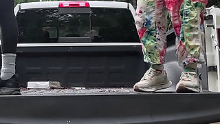 Peeing on the Truck
