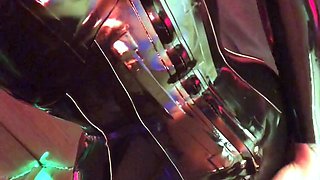 Latex bitch plays bdsm games in euro porn movie