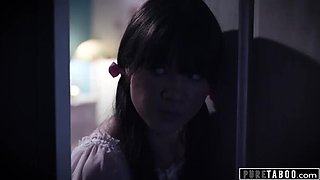 Pure Taboo Stepdaughter Alison Rey Jealous of Dad's New Boyfriend - Rough Doggystyle & Deepthroat Action