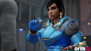 Pharah - Gym Training Session BBC Blowjob & Wild Anal Fuck with Black Big Dick 3D Overwatch Animation