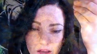 Big boob brunette masturbates on webcam