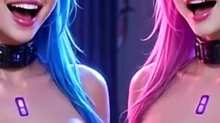 Two Lovely Girls Bounce Boobs, Ai Animation