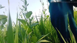 Abida Parveen Gets Fucked Hard in Khet, Then Stopped When Someone Comes