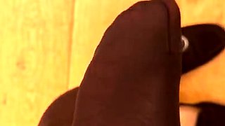Webcam blonde strips off panties and masturbates