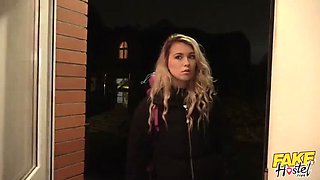 Sexy Polish Backpacker Misha Cross Gives Landlord a Sloppy Blowjob and Reverse Cowgirl for an Apple