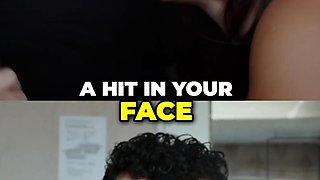 Nicole Doshi and Kazumi Double Blowjob Alex Jones HUGE Cock