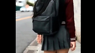 18-year-old Schoolgirl in School Uniform Gets Fucked by Her Neighbor!!