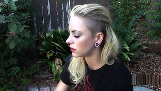 Cameron smoking